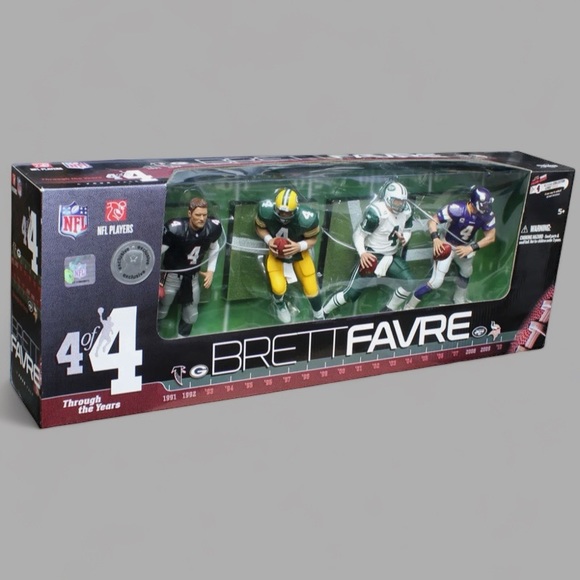 Brett Favre Through The Years Collectable Action Figures - Picture 1 of 11